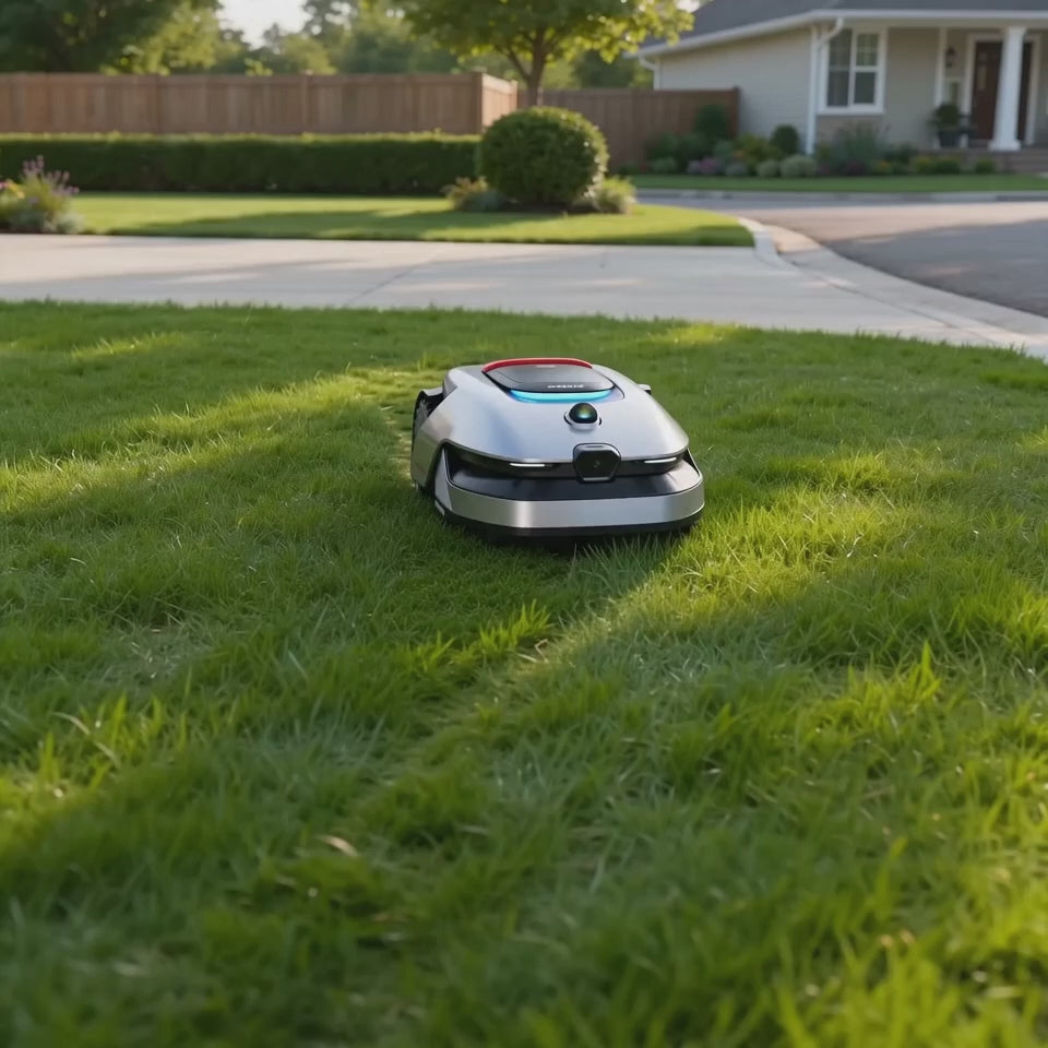 Robot tondeuse Dreame A2 en action